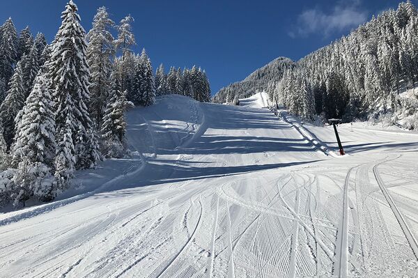Die Hauptpiste am Sonnenlift